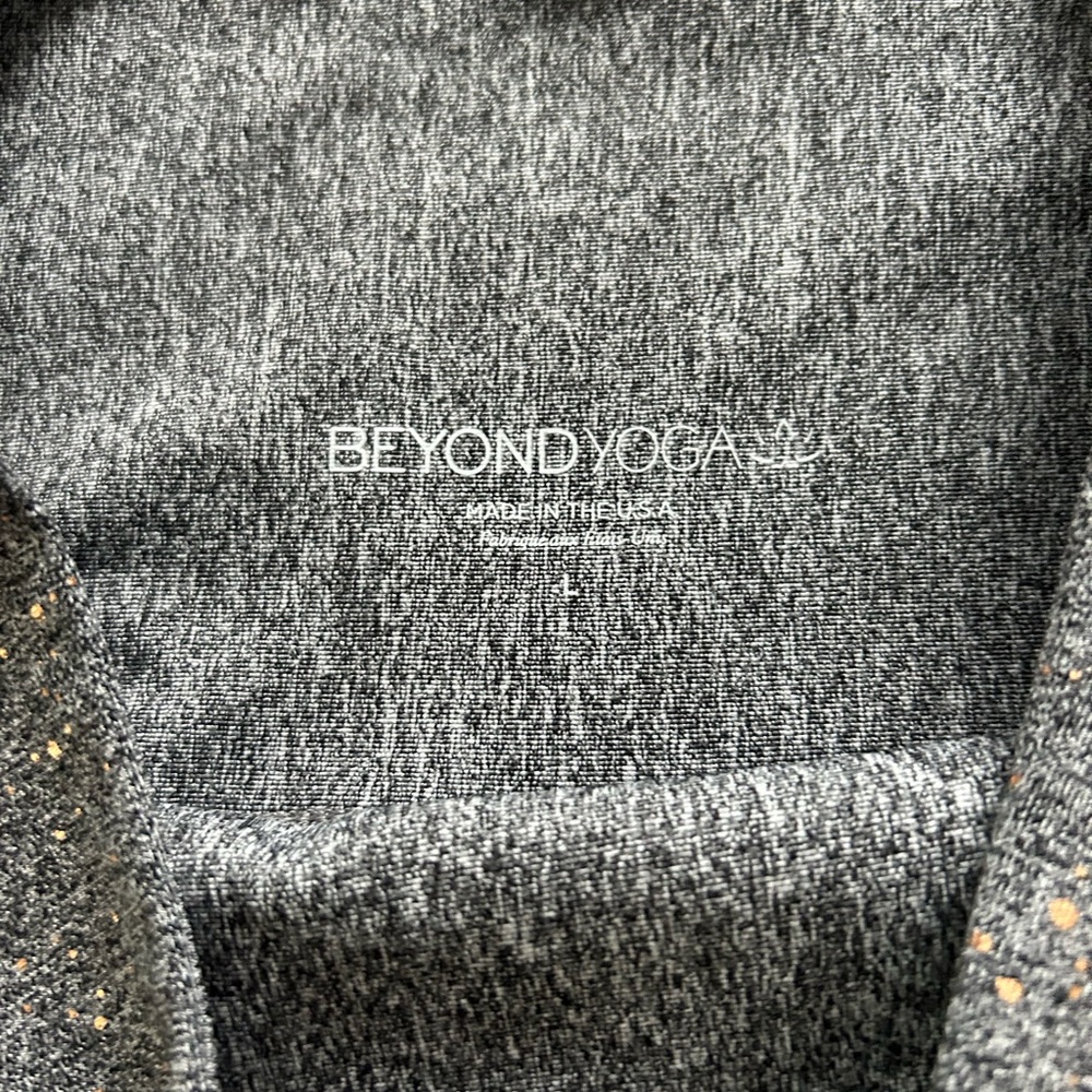 NWT Beyond yoga alloy ombre high-waist leggings in grey with gold speckle size L - Picture 4 of 6